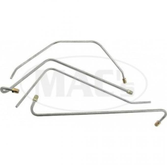 Ford Thunderbird Fuel & Vacuum Line Set, 4 Pcs, Stainless, 1955