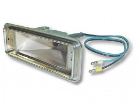 Ford Thunderbird Parking Light Body, Includes Correct Wire Pigtail, 1957