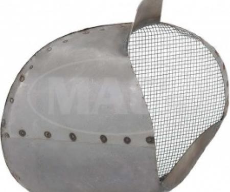 Ford Thunderbird Air Duct Scoop, Right, Steel, With Screen, 1955-57