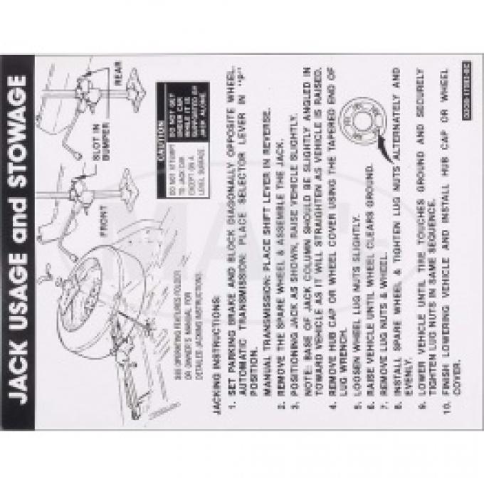 1972 Jack Instructions