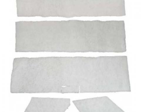 Ford Thunderbird Headliner Insulation Set, 5 Pieces, 1958-60