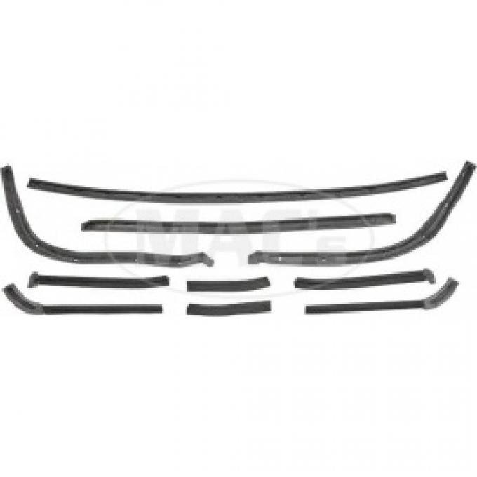 Ford Thunderbird Soft Top Complete Seal Kit, 10 Pieces To Seal The Top Completely, 1955-57