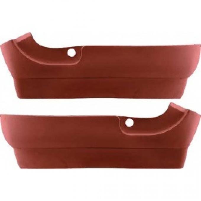 Ford Thunderbird Seat Side Skirts, Red, 1961-63