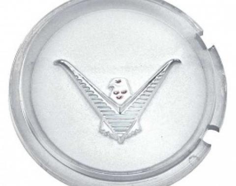 Ford Thunderbird Roof Side Emblem, Plastic Insert, White, For Landau Bar, 1962-63