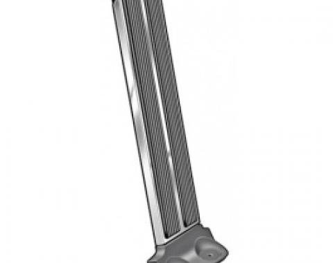 Ford Thunderbird Accelerator Pedal, Rubber, With Stainless Trim, 1965-66