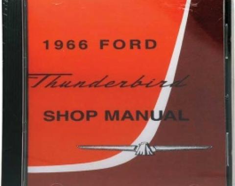 Shop Manual CD, Thunderbird, Requires Windows To Use, 1966