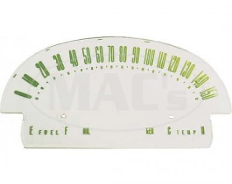 Ford Thunderbird Speedometer Face Plate, With Recessed Numbers, 1955-56