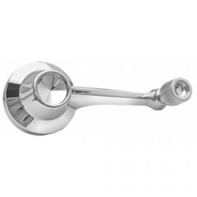 Ford Thunderbird Quarter Window Crank Handle, Chrome Handle & Knob, Includes Set Screw, 1964-66