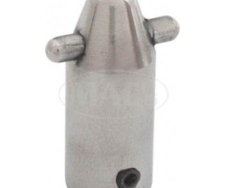 Ford Thunderbird Top Rear Fastener, Bullet Shape With 2 Pins, Hard & Soft Top, 1955