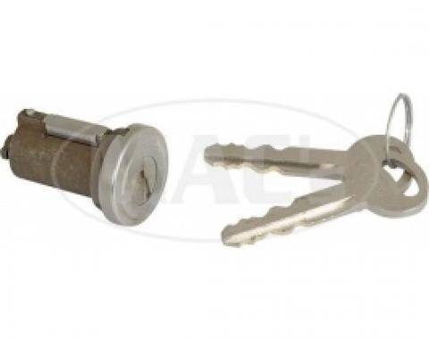 Ford Thunderbird Trunk Lock Cylinder, Includes 2 Keys, 1965-66