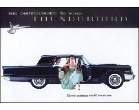 Dealer Sales Foldout Brochure, 1959 Thunderbird