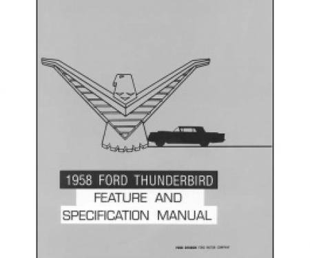 Thunderbird Facts & Features Manual, 16 Pages, 1958