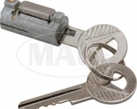 Ford Thunderbird Trunk Lock Cylinder, Includes 2 Keys, No Longer Includes The Cover, 1955-59