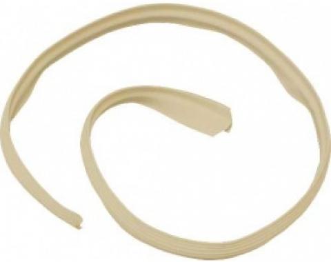 Ford Thunderbird Convertible Top Outer Front Seal, Rubber, Beige, 1961-66