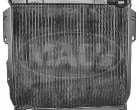 Ford Thunderbird Radiator, Heavy Duty, 4 Row, Without Trans Oil Cooler, 1955-57