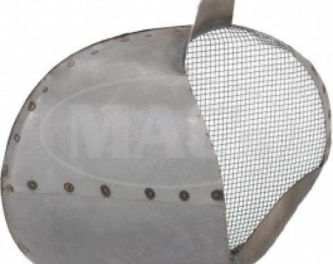 Ford Thunderbird Air Duct Scoop, Right, Steel, With Screen, 1955-57