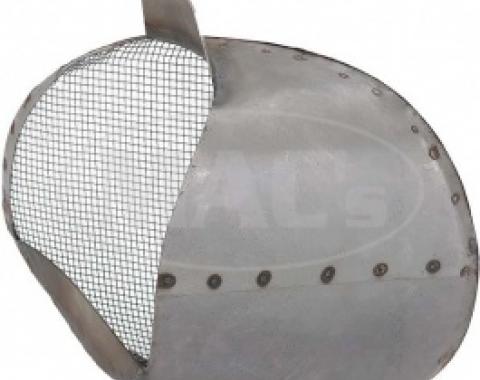 Ford Thunderbird Air Duct Scoop, Left, Steel, With Screen, 1955-57