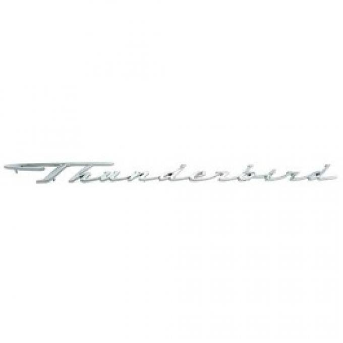 Ford Thunderbird Front Fender Nameplate, Thunderbird, Chrome, 1964