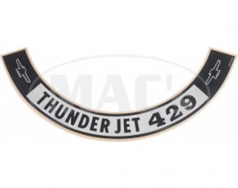 1968 ThunderJet 429 Air Cleaner Decal