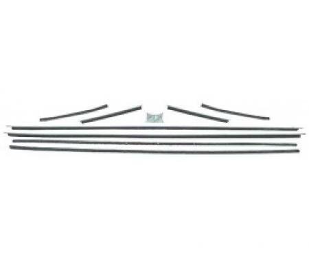 Ford Thunderbird Belt Weatherstrip Kit, 8 Pieces, Coupe, 1961-63