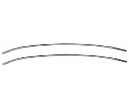 Ford Thunderbird Door Edge Guards, Stainless Steel, 1961-63