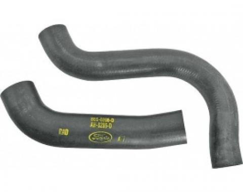 Ford Thunderbird Radiator Hose Set, Upper & Lower Hoses, Correct Script Logo & Engineering Numbers, 1955-57