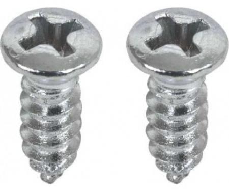 Ford Thunderbird Upper Corner Of Interior Windshield Cap Screw Set, Convertible, 1964-66