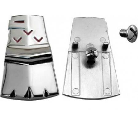 Ford Thunderbird Trunk Lock Key Hole Cover, Chrome, Coupe, 1960