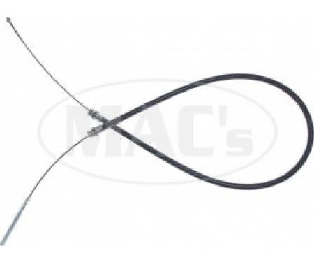 Ford Thunderbird Front Emergency Brake Cable, Stainless Steel, 55-1/2 Long, 1955-57