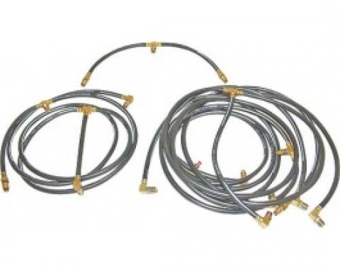 Ford Thunderbird Convertible Top Hose Set, 5 Pieces, For 1-3/4 Diameter Trunk Lid Lift Cylinders, Late 1962 & 1963