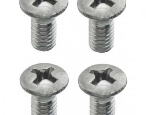 Ford Thunderbird Upper Corner Of Interior Windshield Cap Screw Set, Convertible, 1961-63