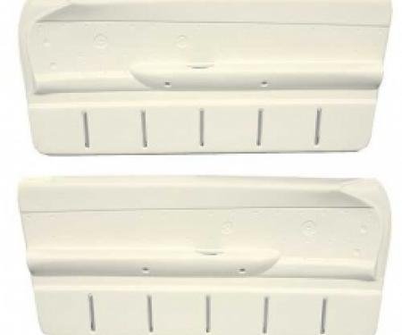 Ford Thunderbird Door Trim Panels, White, Late 1962-63