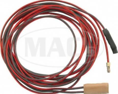 Ford Thunderbird Back-Up Light Wire, Black & Red, 2 PVC Wires, 1955