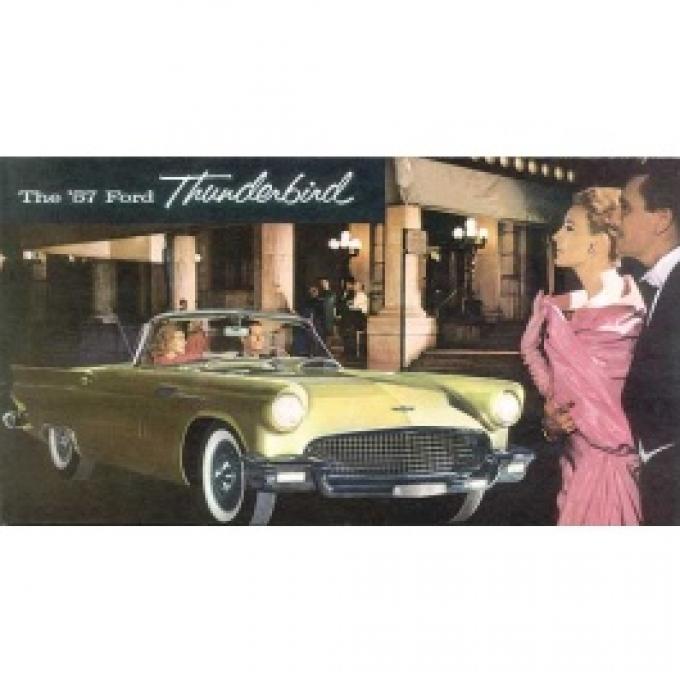 Dealer Sales Foldout Brochure, 1957 Thunderbird
