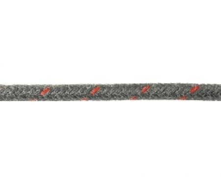 Bulk Wire, #16 Cloth Covered Primary Wire, Black With Red Tracer, Sold By The Foot