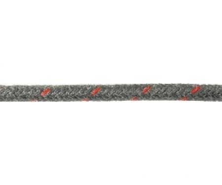 Bulk Wire, #16 Cloth Covered Primary Wire, Black With Red Tracer, Sold By The Foot