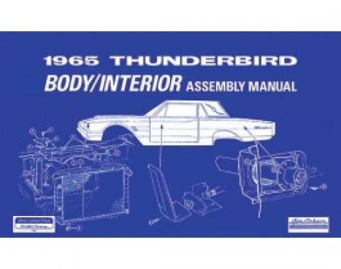 1965 Thunderbird Body And Interior Assembly Manual, 97 Pages