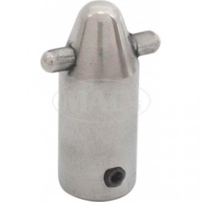 Ford Thunderbird Top Rear Fastener, Bullet Shape With 2 Pins, Hard & Soft Top, 1955
