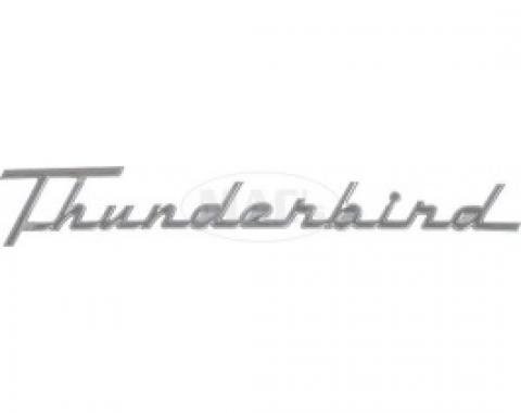 Ford Thunderbird Quarter Panel Nameplate, Thunderbird, 1955-56