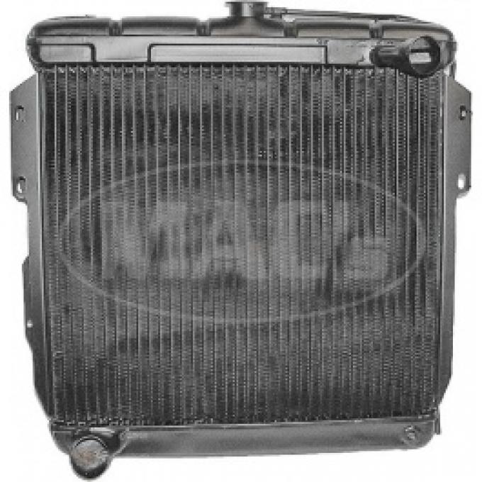 Ford Thunderbird Radiator, Heavy Duty, 4 Row, Without Trans Oil Cooler, 1955-57