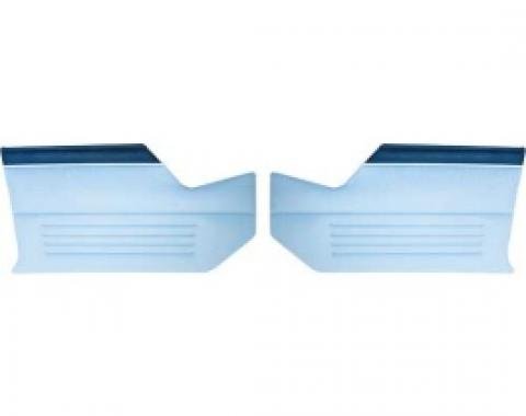 Ford Thunderbird Interior Kick Panels, 2 Tone Blue, Convertible, 1960