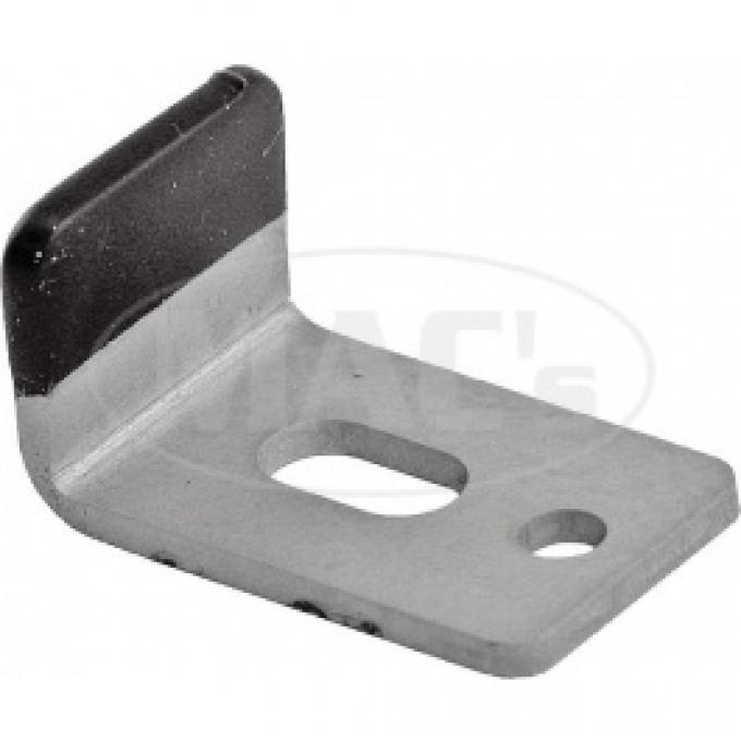 Ford Thunderbird Door Glass Stop, Upper Bracket, With Rubber Tip, 1955-57