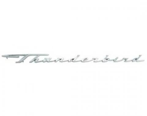 Ford Thunderbird Front Fender Nameplate, Thunderbird, Chrome, 1964