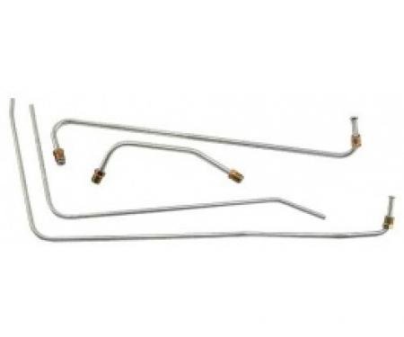 Ford Thunderbird Fuel & Vacuum Line Set, 4 Piece Set, OE Steel, Except E Code 312 With Dual 4 Bbl Carbs Or F Code Supercharged 312, 1957