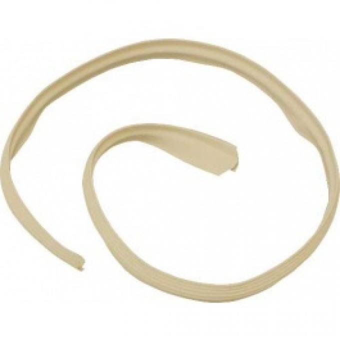 Ford Thunderbird Convertible Top Outer Front Seal, Rubber, Beige, 1961-66