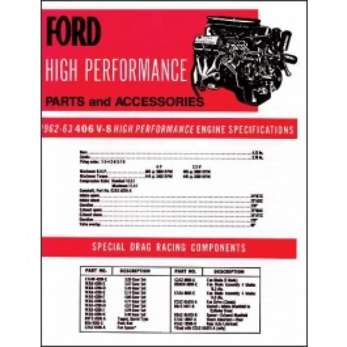 Ford 406 High-Performance Engine Parts & Accessories