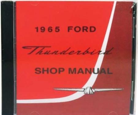 Shop Manual CD, Thunderbird, Requires Windows To Use, 1965