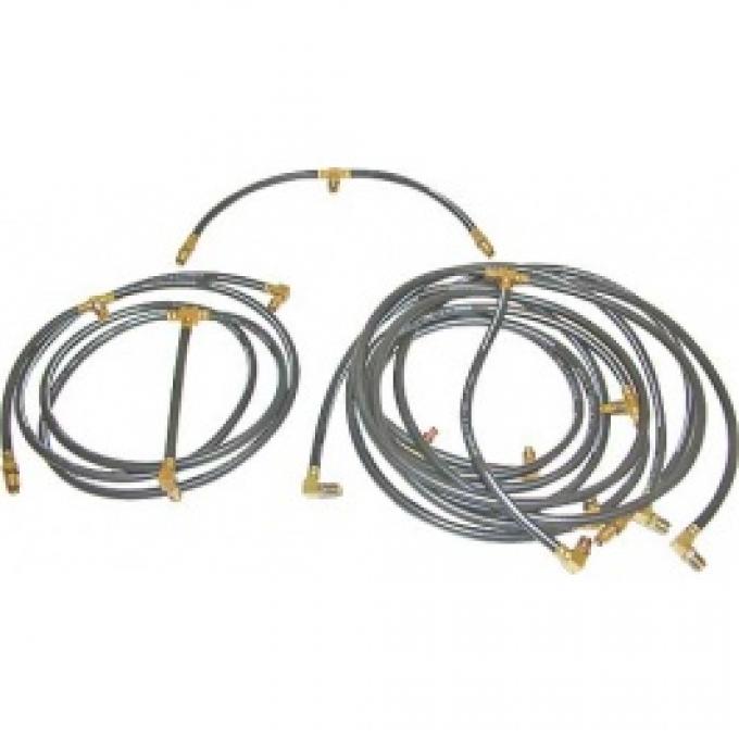 Ford Thunderbird Convertible Top Hose Set, 5 Pieces, For 1-3/4 Diameter Trunk Lid Lift Cylinders, Late 1962 & 1963