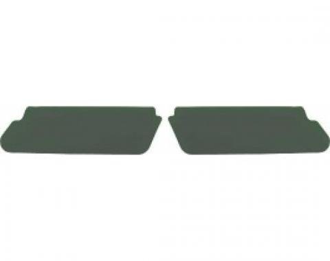 Ford Thunderbird Sun Visors, Dark Green Pebble Grain Vinyl, 1960