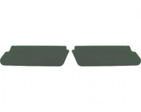 Ford Thunderbird Sun Visors, Dark Green Pebble Grain Vinyl, 1960